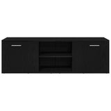TV Cabinet Black Oak 120x34x37 cm Engineered Wood 862475