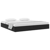 Storage Bed with Mattress Black 200 x 200 cm Velvet 3370120