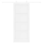 Sliding Door Set Manual ORKDAL White 83 x 202 cm 3333421