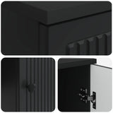 Desk Black Engineered Wood 142.5 x 50 x 75 cm 3414568