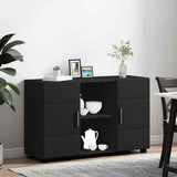 Sideboard FLORIN Black 88.5 x 30.5 x 55.5 cm Engineered Wood 880292