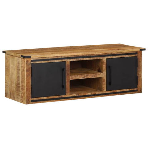 TV Cabinet with Doors 105x35x36 cm Solid Wood Mango 374062