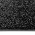 ZNTS Doormat Washable Black 90x150 cm 323413