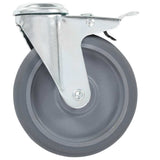 12 pcs Bolt Hole Swivel Casters 125 mm 277877