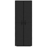 Shoe Cabinet Black 60x30x166 cm Fabric 282463