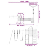 Outdoor Playset Impregnated Wood Pine 3156891