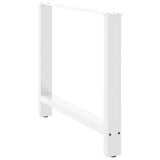 Dining Table Legs White 2 pcs 100x cm Steel 4013321