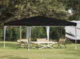 Pop-up Party Tent 288 x 288 x 245 cm Black Oxford Fabric 42019755