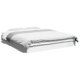 Bed Frame without Mattress White 150x200 cm Engineered Wood 842014