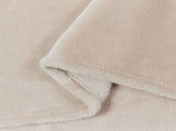 Throw Blankets 6 pcs Beige 240 x 270 cm Fleece 42016792