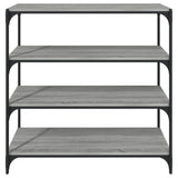 Book Cabinet Grey Sonoma 100x33x100 cm Engineered Wood and Steel 819360