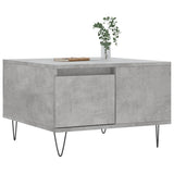 Coffee Table Concrete Grey 55x55x36.5 cm Engineered Wood 830760