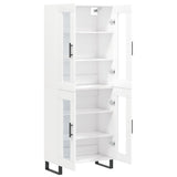 Highboard White 69.5x34x180 cm Engineered Wood 3198297