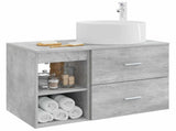 Bathroom Furniture Set 2 pcs Concrete Grey Engineered Wood 3403931