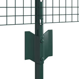 Welded Wire Fence with Posts 50 x 0.6 m PVC-Coated Steel Green 3336509
