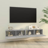 Wall TV Cabinets 2 pcs Grey Sonoma 100x30x30 cm Engineered Wood 820467