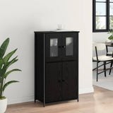 Highboard Black Oak 62 x 32 x 106.5 cm Engineered Wood 882253
