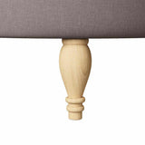 Slipper Chair Taupe 56.5 x 70 x 110 cm Fabric 42020683