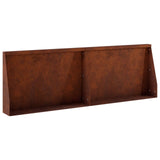 Retaining Wall 2 pcs 60 x 12 x 40 cm Weathering Steel Rusty 8015275