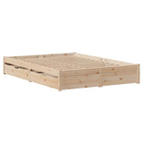 Bed Frame without Mattress 120x190 cm Small Double Solid Wood Pine 3301650