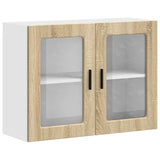 Kitchen Wall Cabinet with Glass Door Porto Sonoma Oak 854090