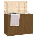 Laundry Box Honey Brown 88.5x44x66 cm Solid Wood Pine 823572