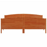 Bed Frame without Mattress Wax Brown 180x200 cm Super King Solid Wood Pine 3216166