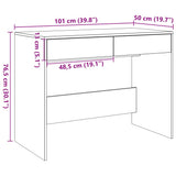 Desk Old Wood 101x50x76.5 cm Engineered Wood 856764