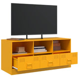 TV Cabinet Mustard Yellow 99x39x44 cm Steel 841736