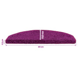 Self-adhesive Stair Mats 15 pcs Violet 80 x 24.5 x 3.5 cm 42038656