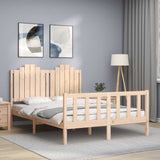 Bed Frame without Mattress 140x190 cm Solid Wood Pine 3192276
