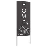 Garden Privacy Screen Black 50 x 140 cm Cold-rolled steel 876336