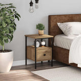 Bedside Cabinet Artisan Oak 34x36x50 cm Engineered Wood 857264