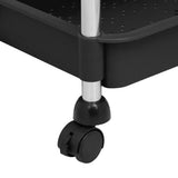 5-Tier Kitchen Trolley Black 42x29x128 cm Iron and ABS 336331