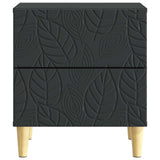 Bedside Table 2 pcs Black 43 x 34.5 x 48 cm Engineered Wood 894988