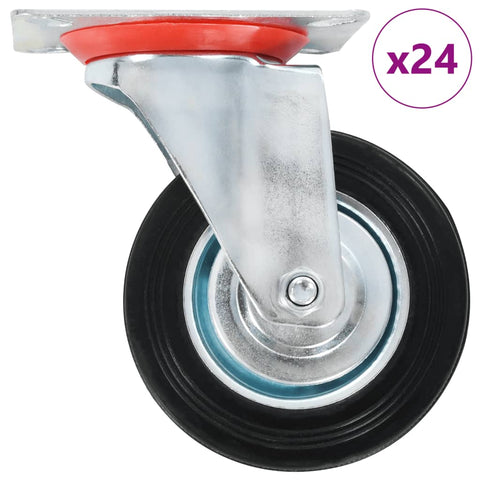 24 pcs Swivel Casters 100 mm 277959