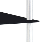 4-Tier Shelf Black 40x40x100 cm Tempered Glass 249510