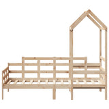 Day Bed with Roof without Mattress 90x200 cm Solid Wood 3282300