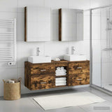 Bathroom Furniture Set 5 pcs Smoked Oak 3406811