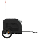 Pet Bike Trailer Grey and Black Oxford Fabric&Iron 93839