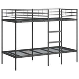 Bunk Bed without Mattress Black 90x190 cm Single Steel 42000321