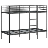 Bunk Bed without Mattress Black 100x190 cm Steel 42000323