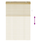Roller Blind Natural 130 x 220 cm Bamboo 42039693