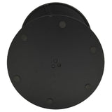 Garden Table Round Black 60x105 cm Steel 4009309
