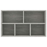 Book Cabinet/Sideboard Concrete Grey 50x25x80 cm Engineered Wood 800166