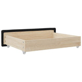 Bed Drawers 2 pcs Black Engineered Wood and Fabric 833912