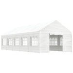 Gazebo with Roof White 11.15x4.08x3.22 m Polyethylene 3155489
