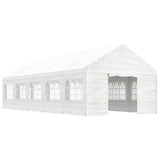 Gazebo with Roof White 11.15x4.08x3.22 m Polyethylene 3155489