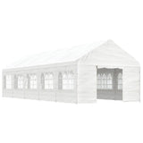 Gazebo with Roof White 11.15x4.08x3.22 m Polyethylene 3155489