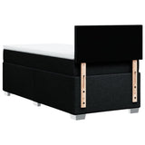 Box Spring Bed with Mattress Black 100x200 cm Fabric 3285794
